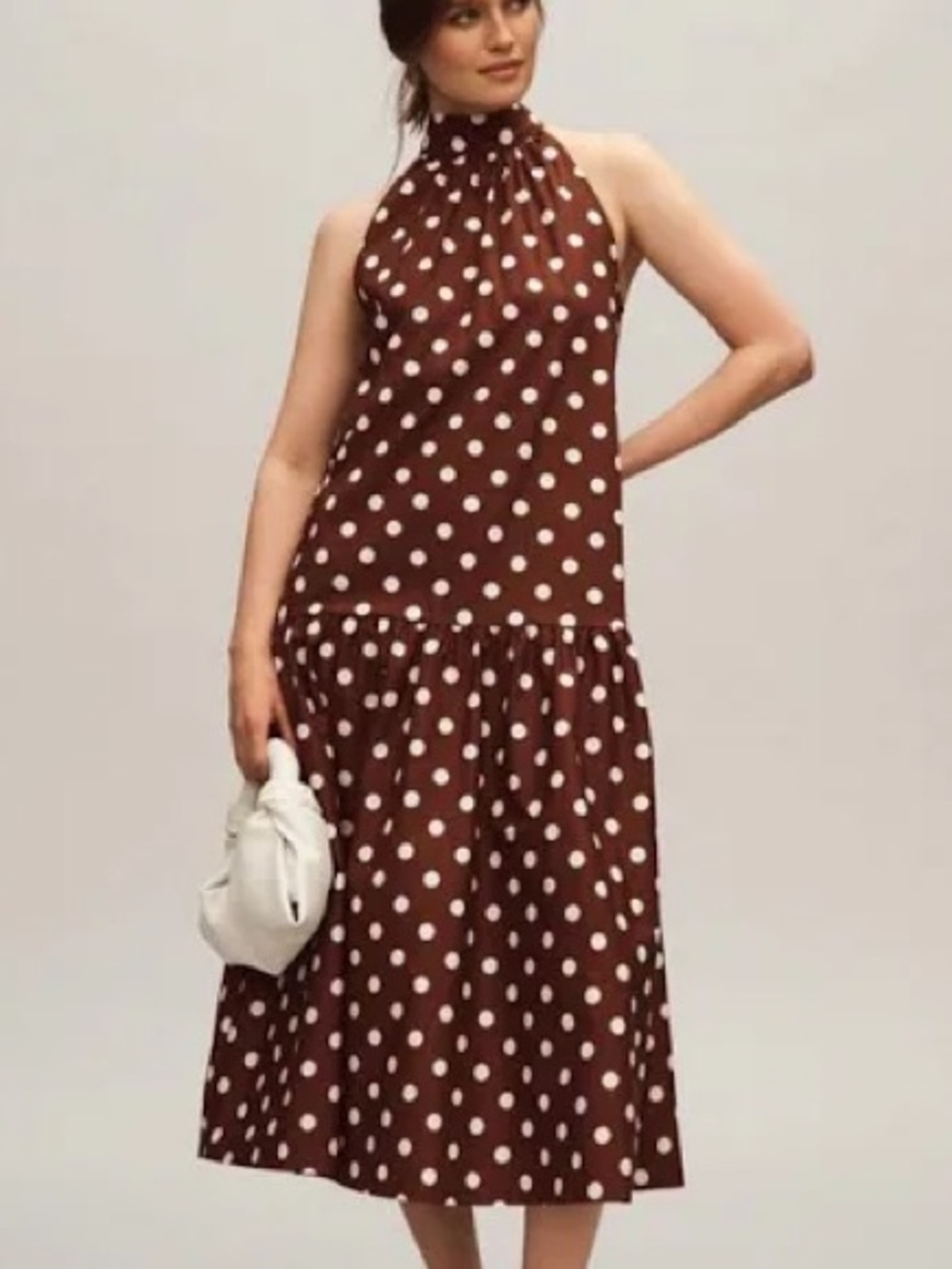 Anthropologie Maeve halter drop-waist dress